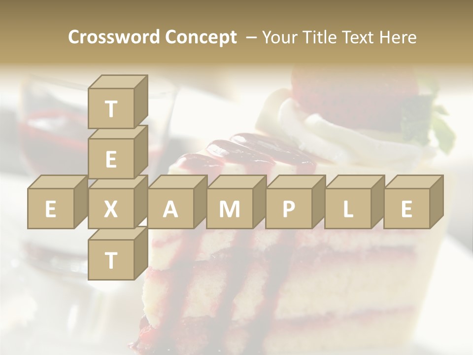 Plate Jelly Decoration PowerPoint Template