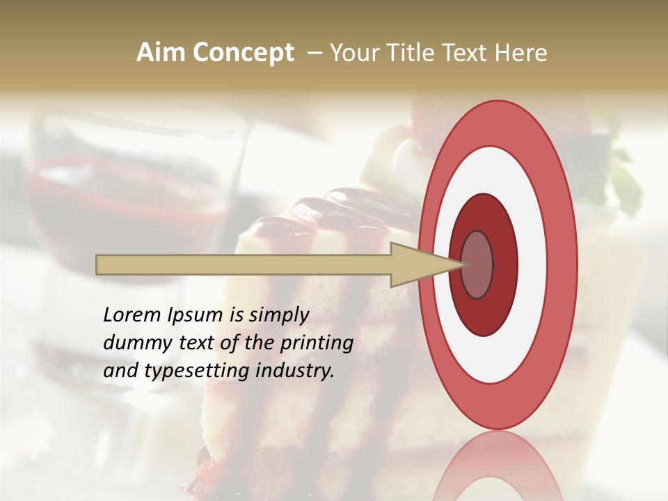 Plate Jelly Decoration PowerPoint Template