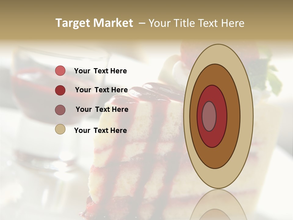 Plate Jelly Decoration PowerPoint Template