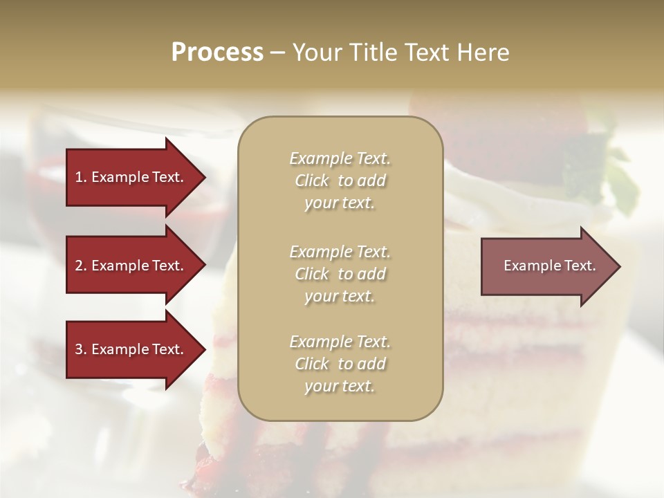 Plate Jelly Decoration PowerPoint Template