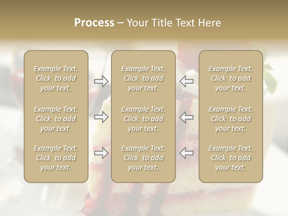 Plate Jelly Decoration PowerPoint Template