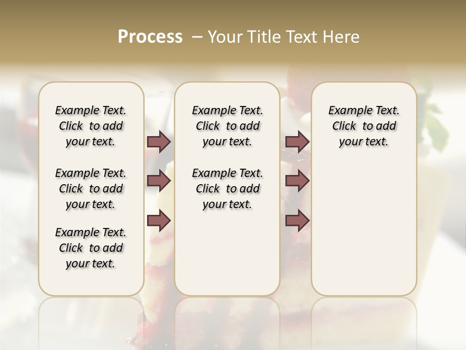 Plate Jelly Decoration PowerPoint Template