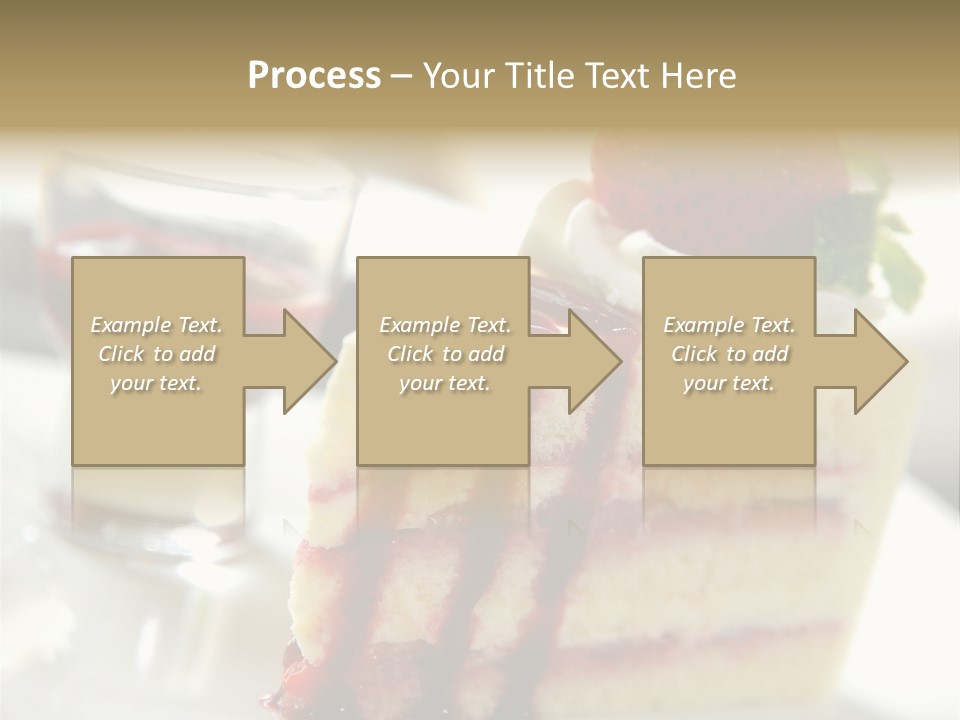 Plate Jelly Decoration PowerPoint Template