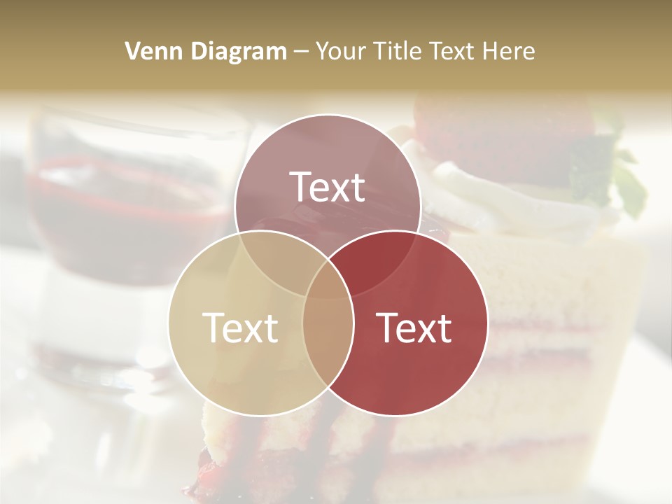 Plate Jelly Decoration PowerPoint Template