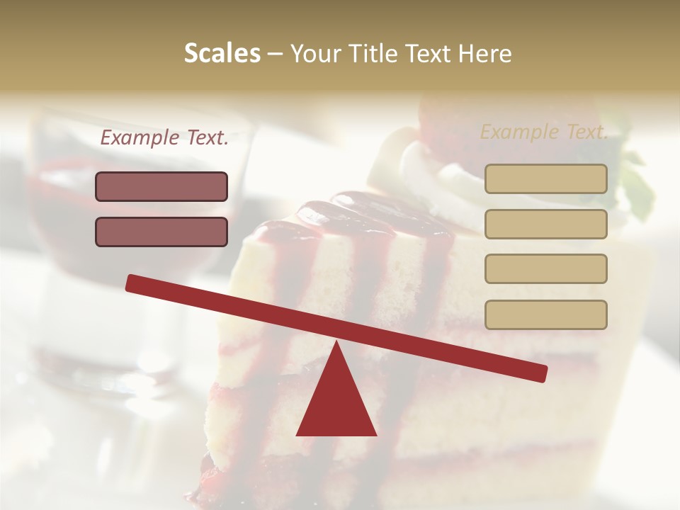 Plate Jelly Decoration PowerPoint Template