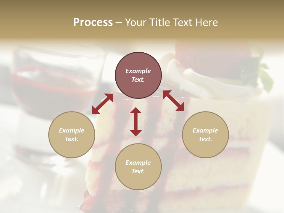 Plate Jelly Decoration PowerPoint Template