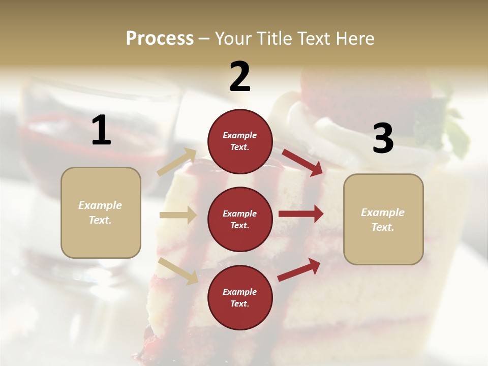 Plate Jelly Decoration PowerPoint Template
