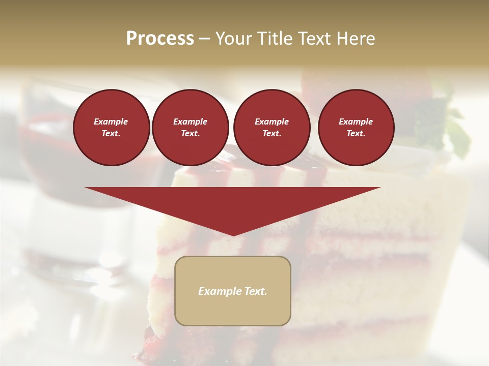 Plate Jelly Decoration PowerPoint Template