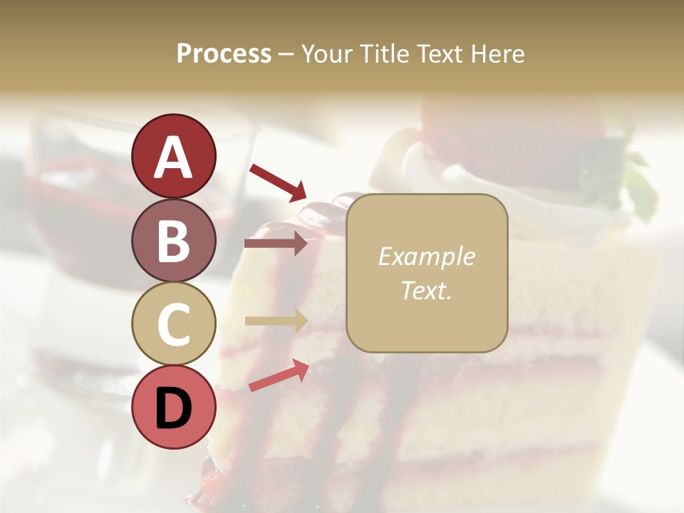 Plate Jelly Decoration PowerPoint Template