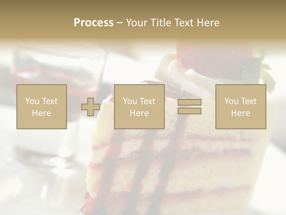 Plate Jelly Decoration PowerPoint Template