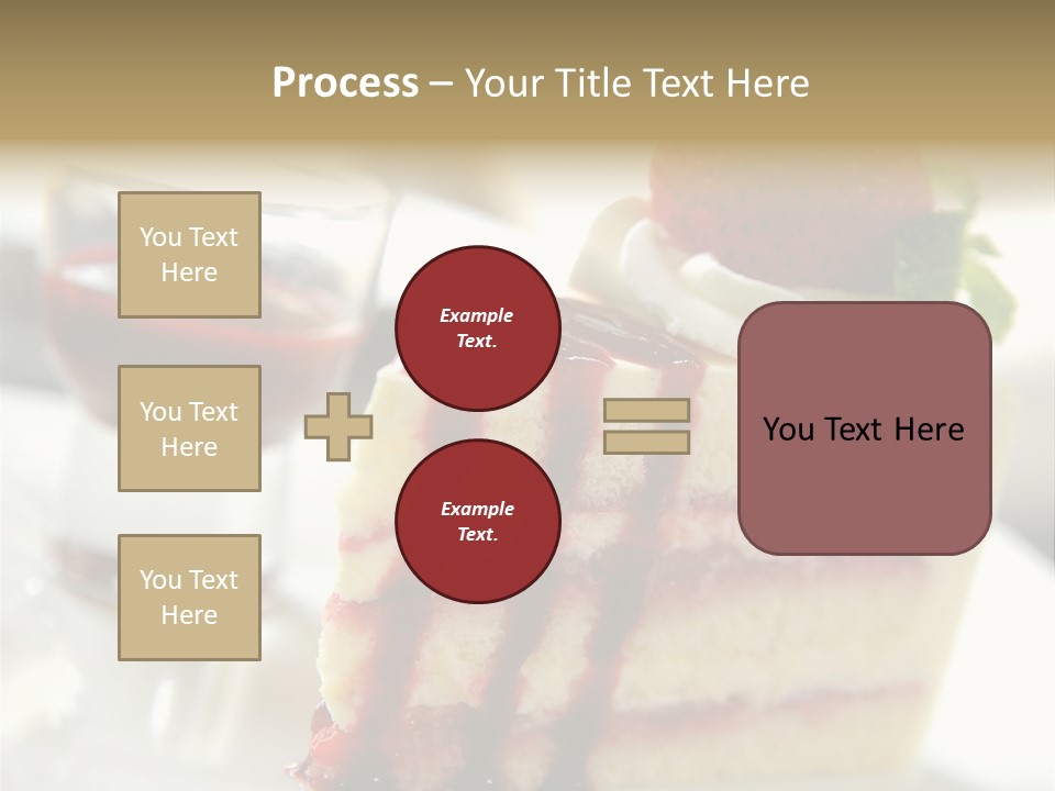 Plate Jelly Decoration PowerPoint Template