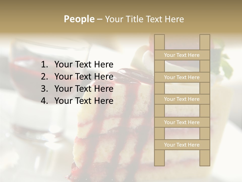 Plate Jelly Decoration PowerPoint Template