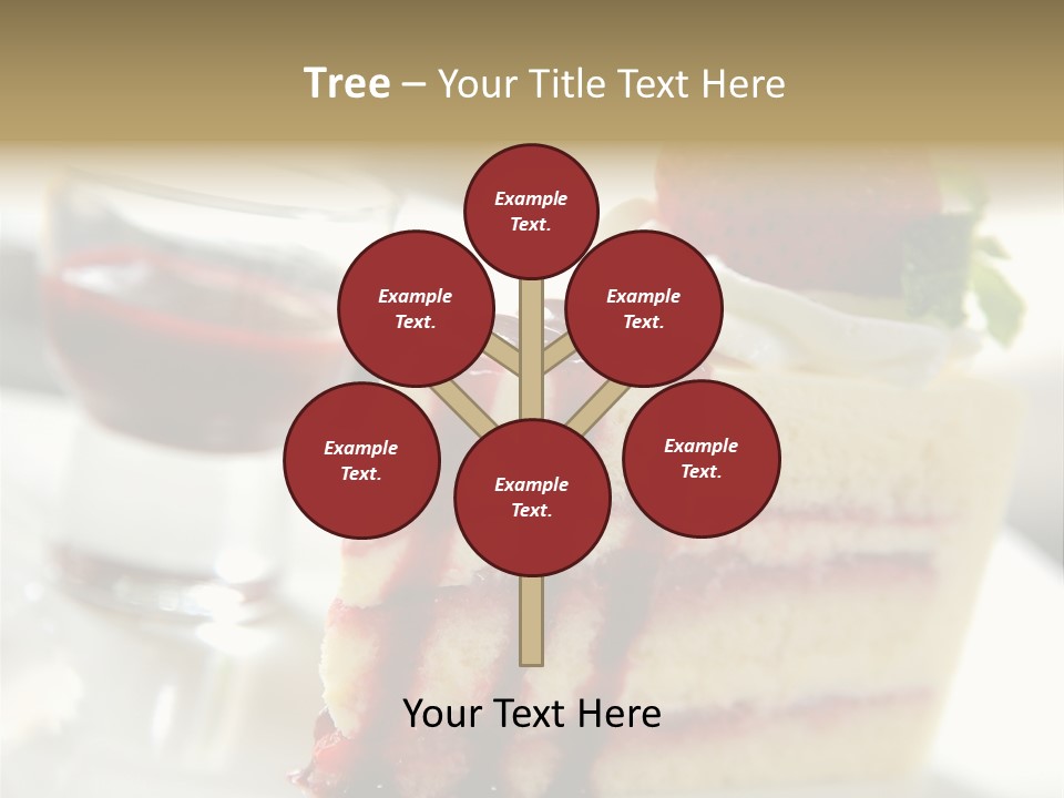 Plate Jelly Decoration PowerPoint Template