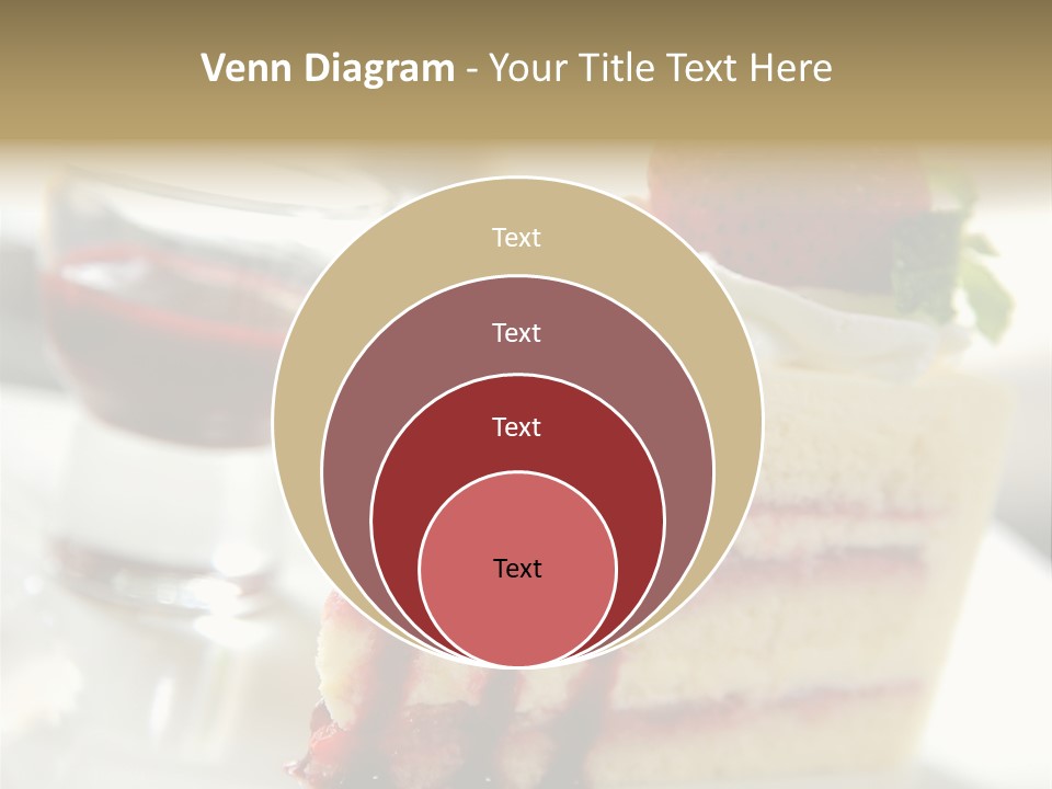 Plate Jelly Decoration PowerPoint Template