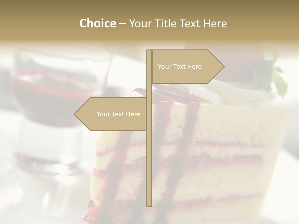 Plate Jelly Decoration PowerPoint Template