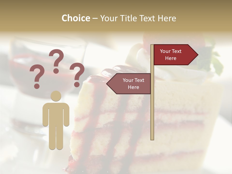 Plate Jelly Decoration PowerPoint Template