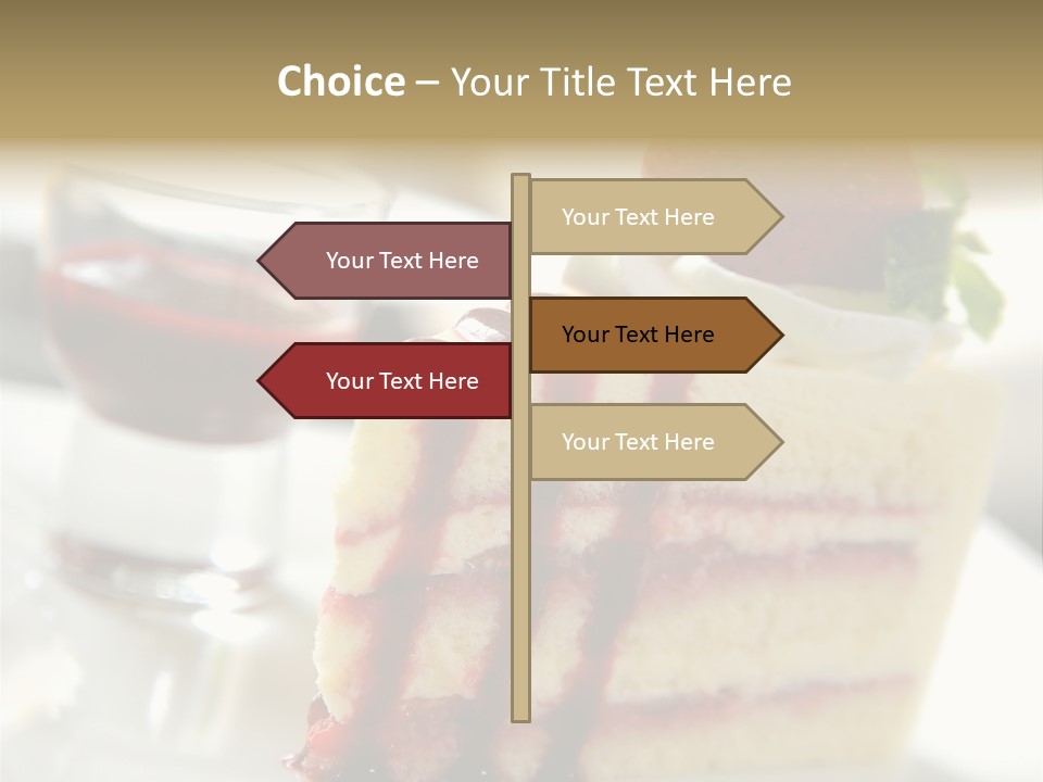 Plate Jelly Decoration PowerPoint Template