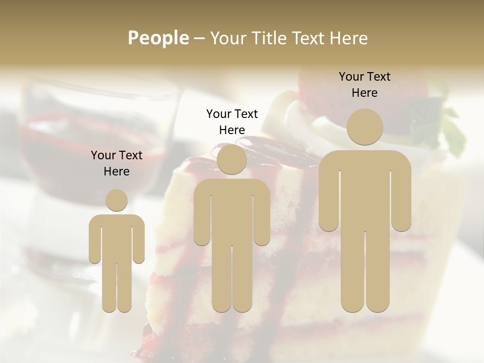 Plate Jelly Decoration PowerPoint Template