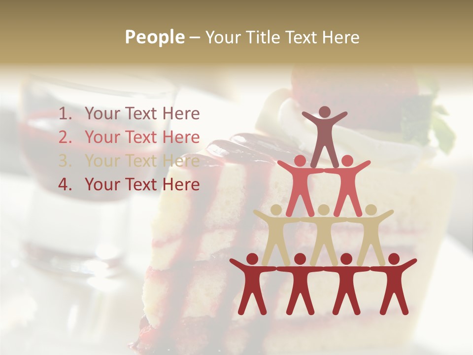 Plate Jelly Decoration PowerPoint Template