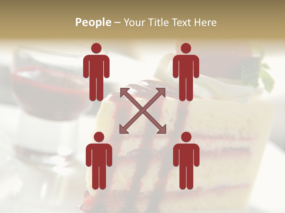 Plate Jelly Decoration PowerPoint Template