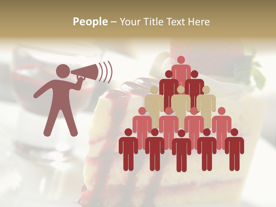 Plate Jelly Decoration PowerPoint Template