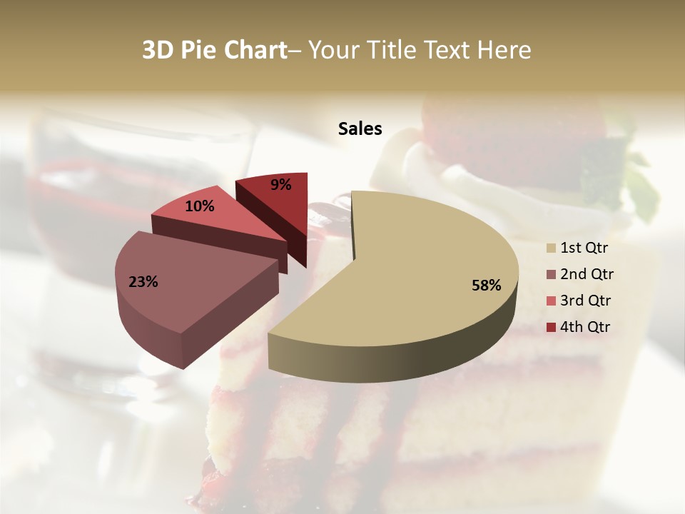 Plate Jelly Decoration PowerPoint Template