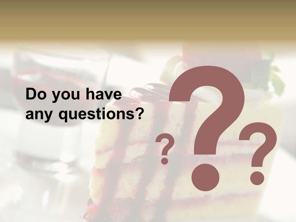 Plate Jelly Decoration PowerPoint Template