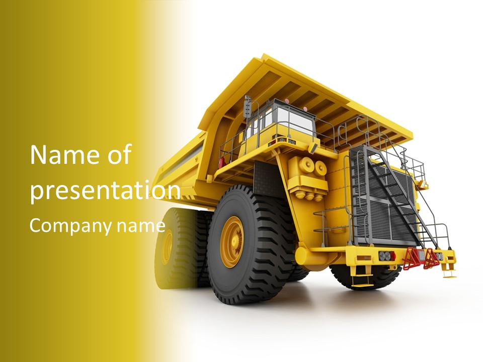 Big Isolated Dirt PowerPoint Template