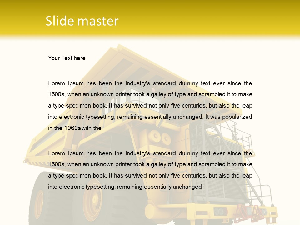 Big Isolated Dirt PowerPoint Template