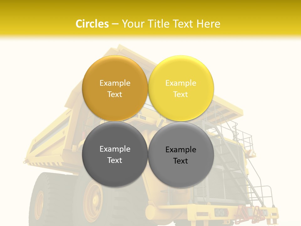 Big Isolated Dirt PowerPoint Template