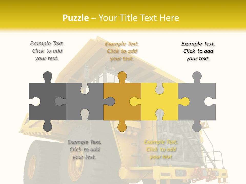 Big Isolated Dirt PowerPoint Template