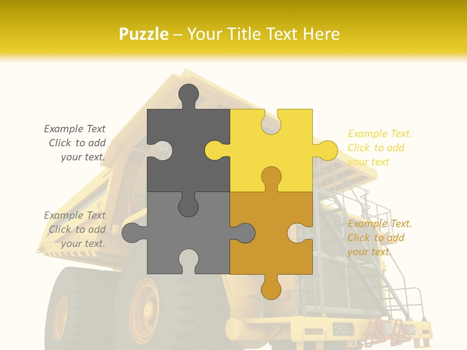 Big Isolated Dirt PowerPoint Template