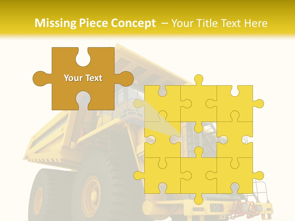 Big Isolated Dirt PowerPoint Template