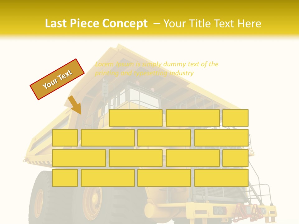Big Isolated Dirt PowerPoint Template
