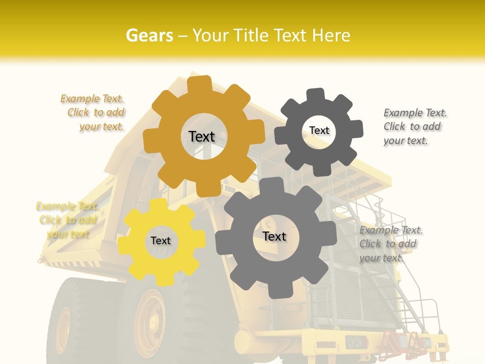 Big Isolated Dirt PowerPoint Template