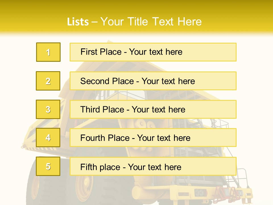Big Isolated Dirt PowerPoint Template
