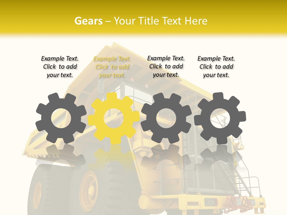 Big Isolated Dirt PowerPoint Template