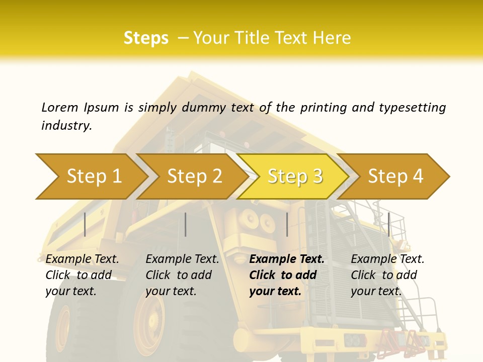 Big Isolated Dirt PowerPoint Template