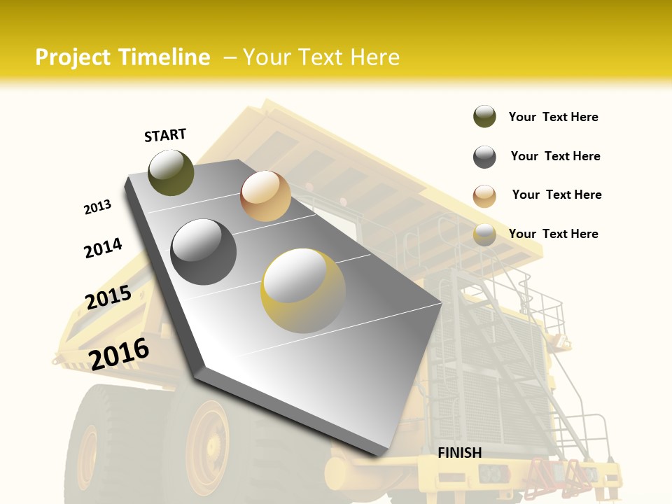 Big Isolated Dirt PowerPoint Template
