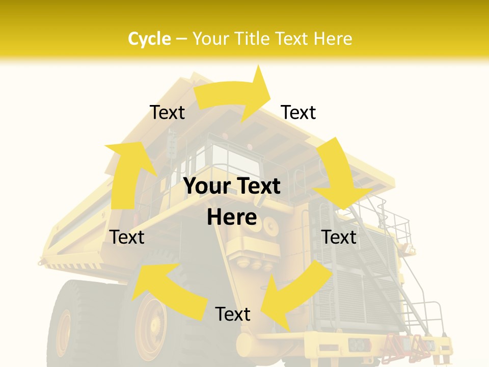 Big Isolated Dirt PowerPoint Template