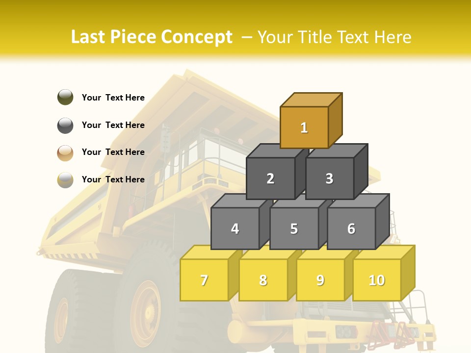 Big Isolated Dirt PowerPoint Template