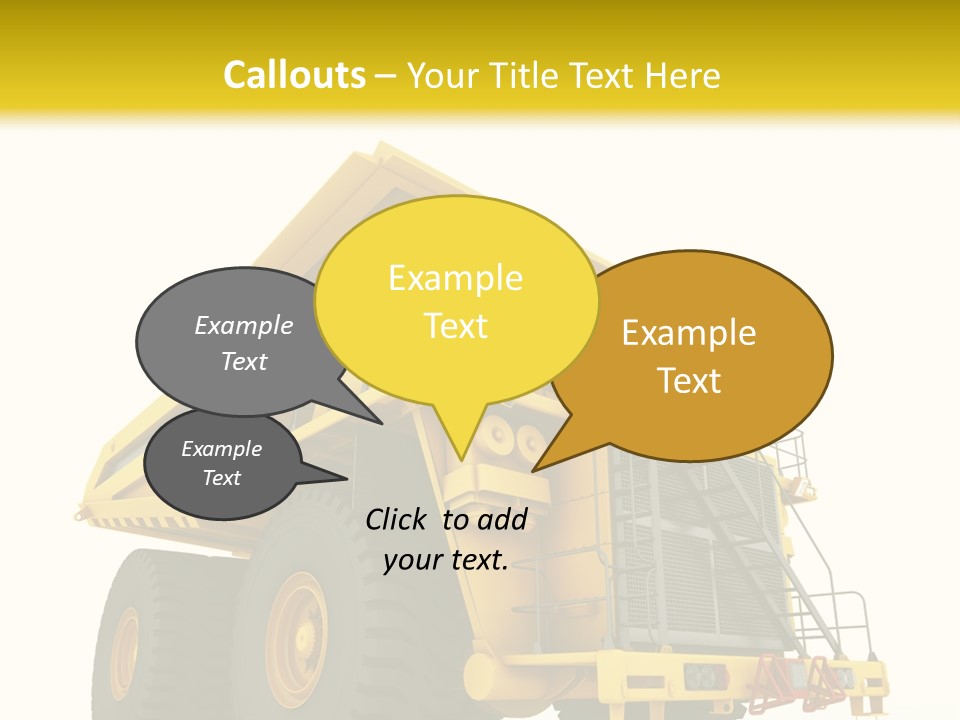 Big Isolated Dirt PowerPoint Template