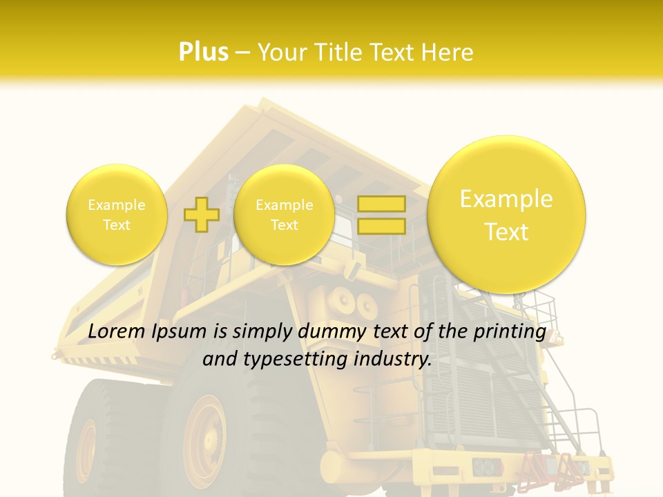 Big Isolated Dirt PowerPoint Template