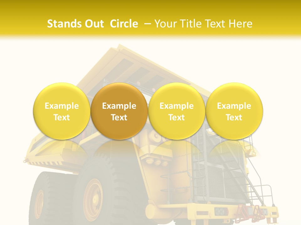 Big Isolated Dirt PowerPoint Template