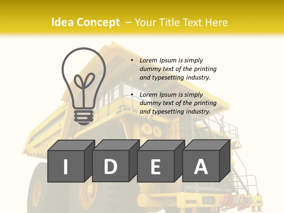 Big Isolated Dirt PowerPoint Template