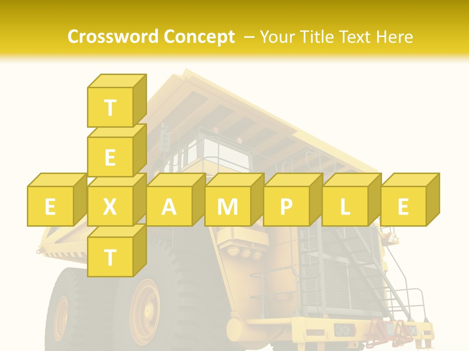 Big Isolated Dirt PowerPoint Template