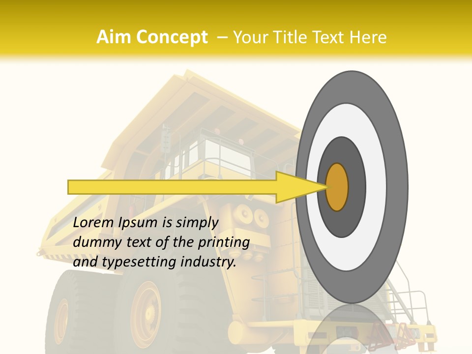 Big Isolated Dirt PowerPoint Template