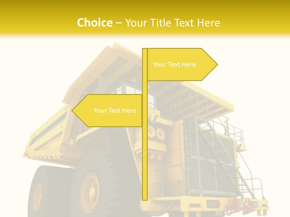 Big Isolated Dirt PowerPoint Template