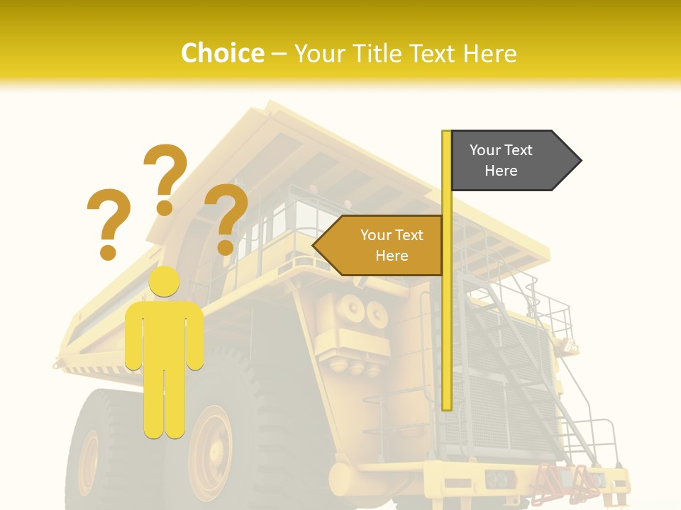 Big Isolated Dirt PowerPoint Template