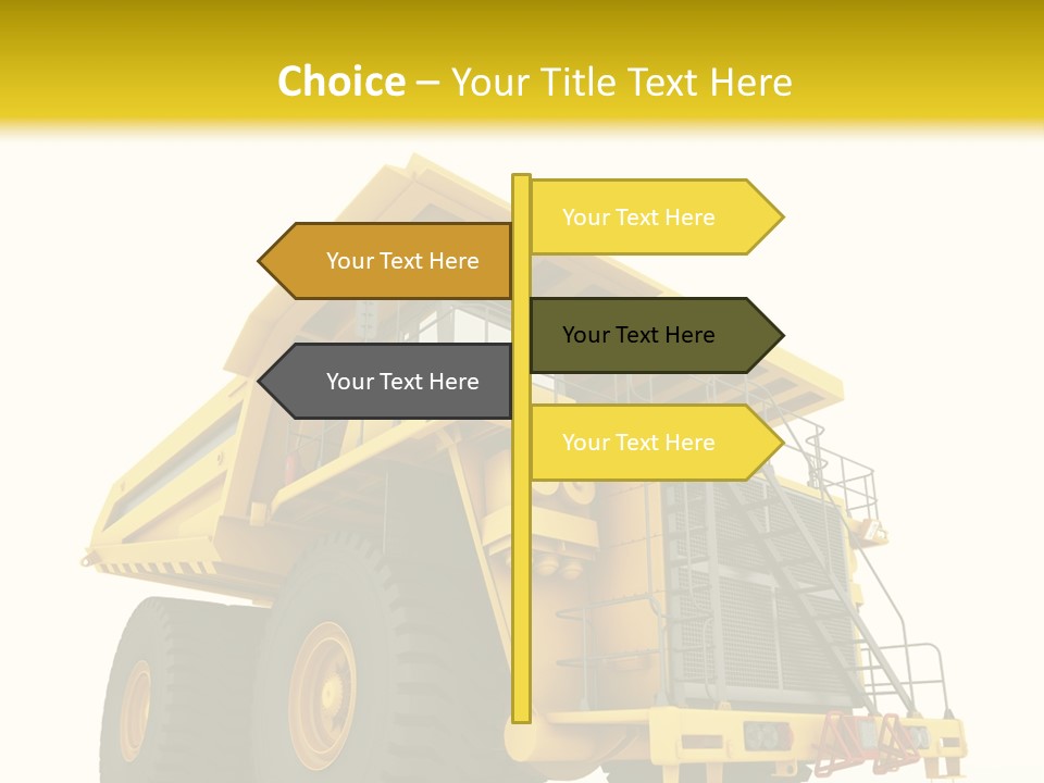 Big Isolated Dirt PowerPoint Template